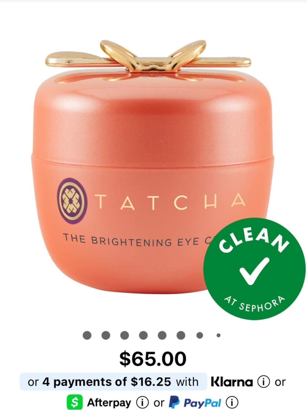 Tatcha Brightening Eye Cream